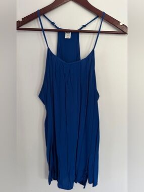 Old Navy Blue Racerback Spaghetti Strap Tank Top